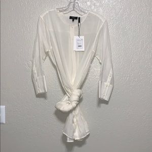 Theory Weekend Buttondown Maxi Size: P